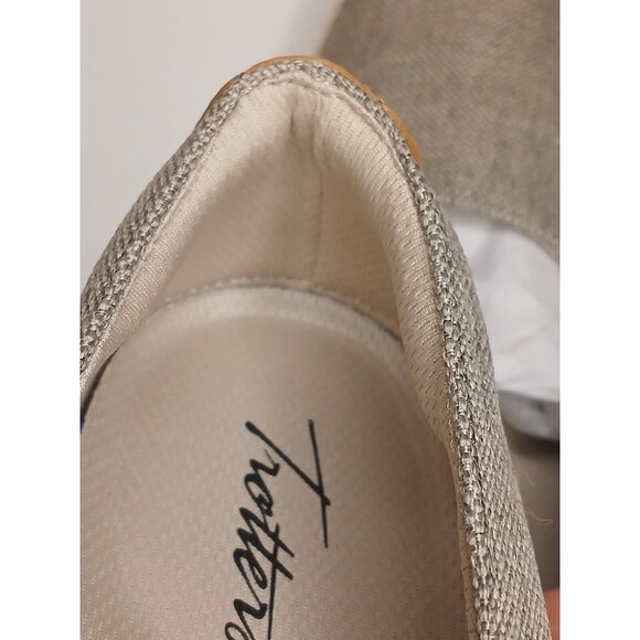 Trotters 8.5 WW Accent Comfort Slip-on Canvas Loafer Sage Leather & Jute - Picture 12 of 16